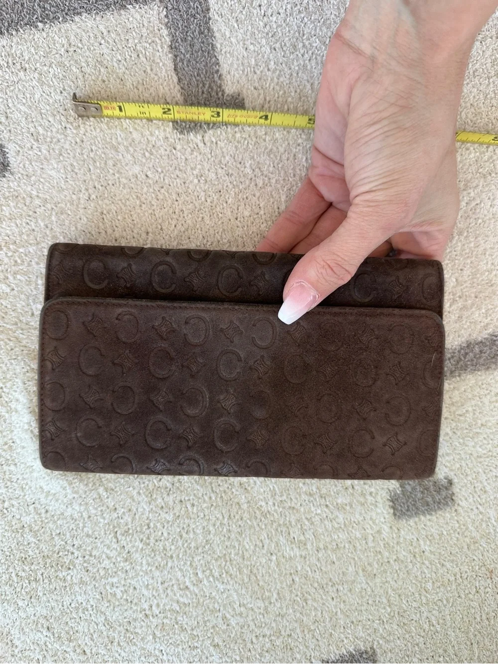 Chocolate brown Celine wallet